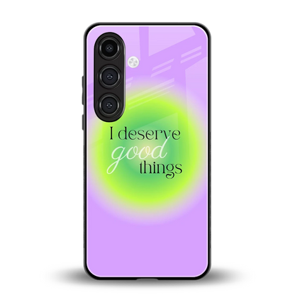 Worthy Glow back phone cover | glass case for samsung galaxy s24