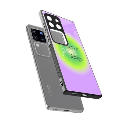 Worthy Glow sleekvivo v30 pro cover with tempered glass back and TPU edges