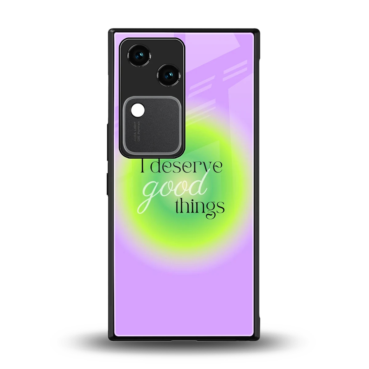 Worthy Glow back phone cover | glass case for vivo v30