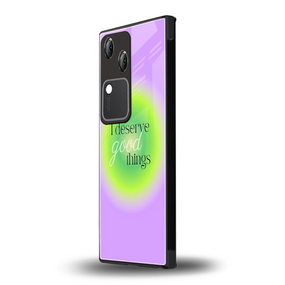 Worthy Glow vivo v30 mobile cover | shockproof glass phone case