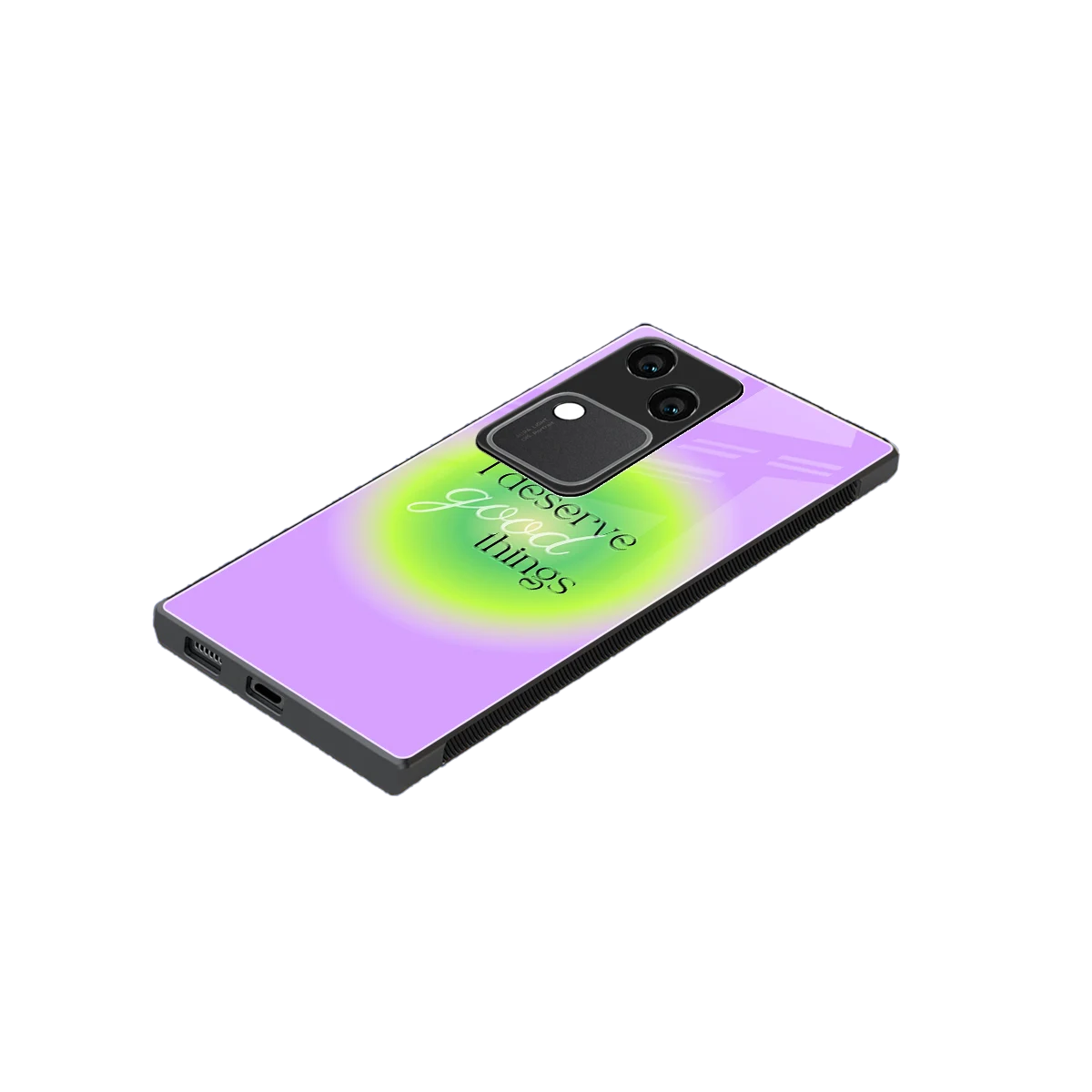 Worthy Glow stylish phone case for vivo v30 | glossy glass and slim fit