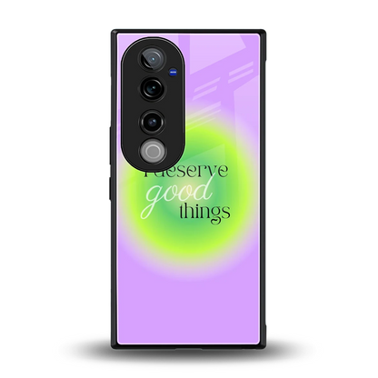 Worthy Glow back phone cover | glass case for vivo v40 pro