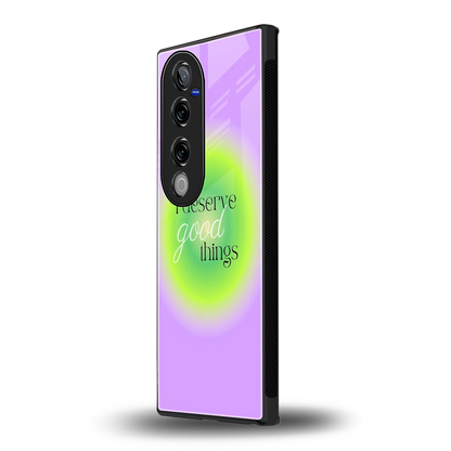 Worthy Glow vivo v40 pro mobile cover | shockproof glass phone case