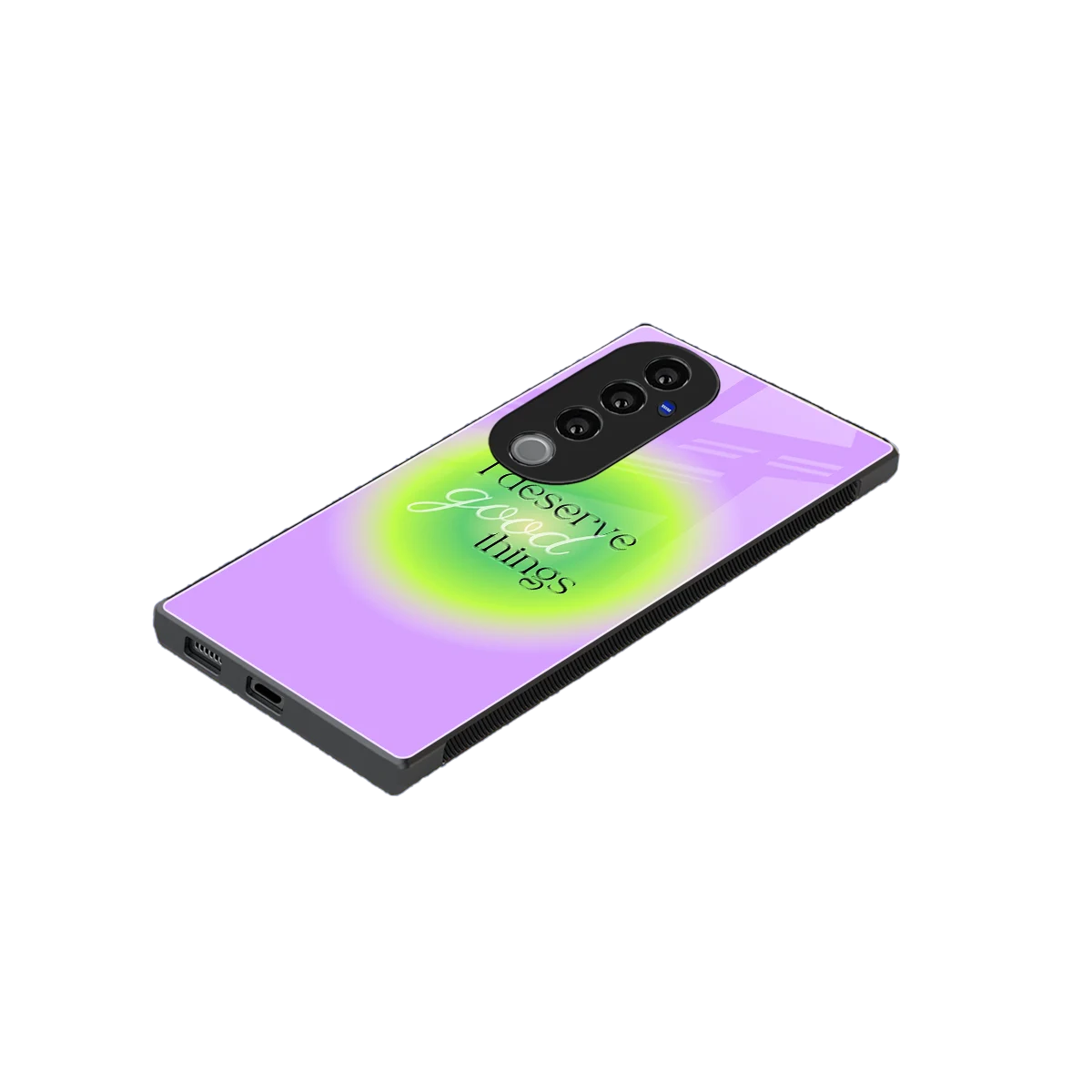 Worthy Glow stylish phone case for vivo v40 pro | glossy glass and slim fit