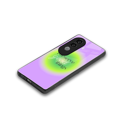 Worthy Glow stylish phone case for vivo v40e | glossy glass and slim fit