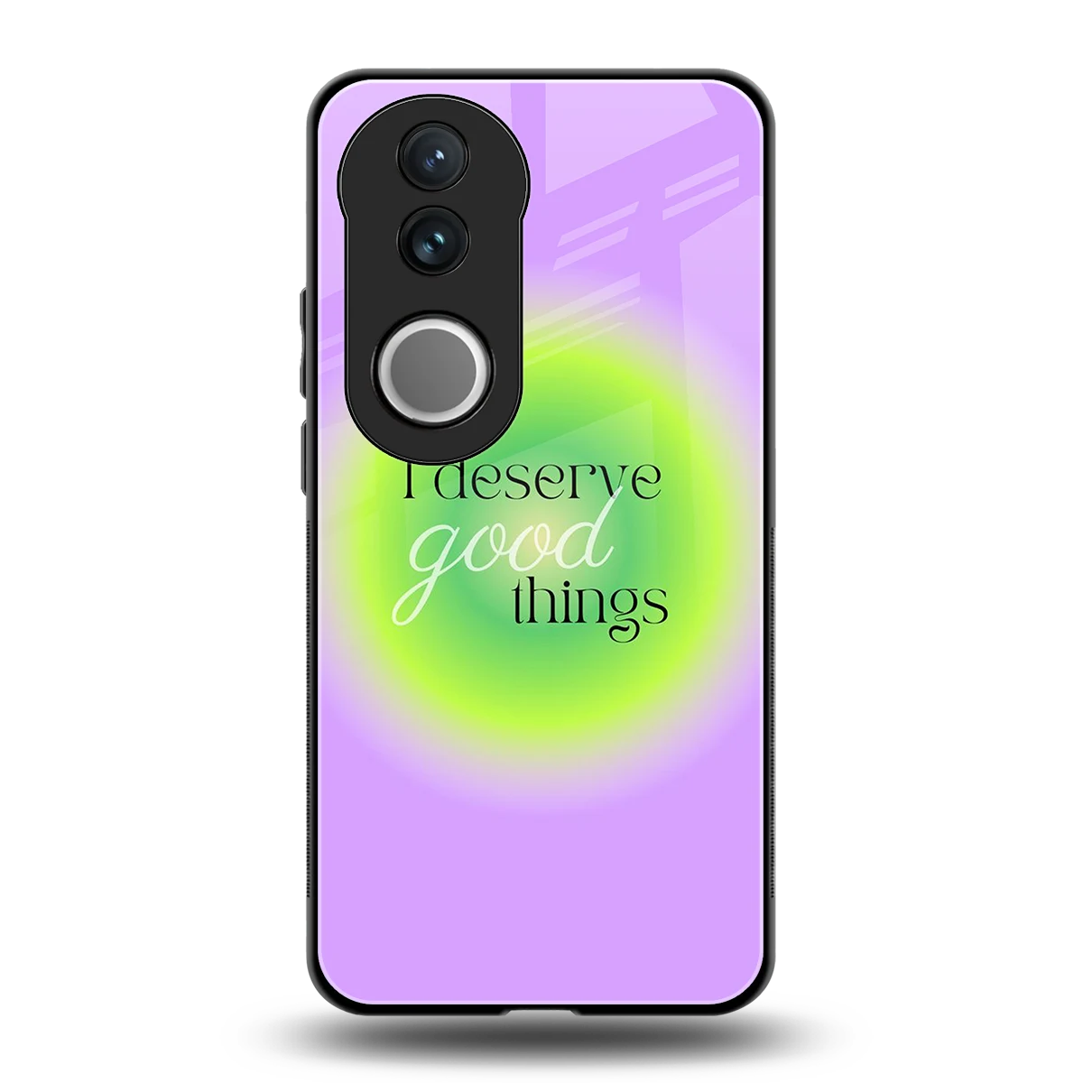 Worthy Glow back phone cover | glass case for vivo v50