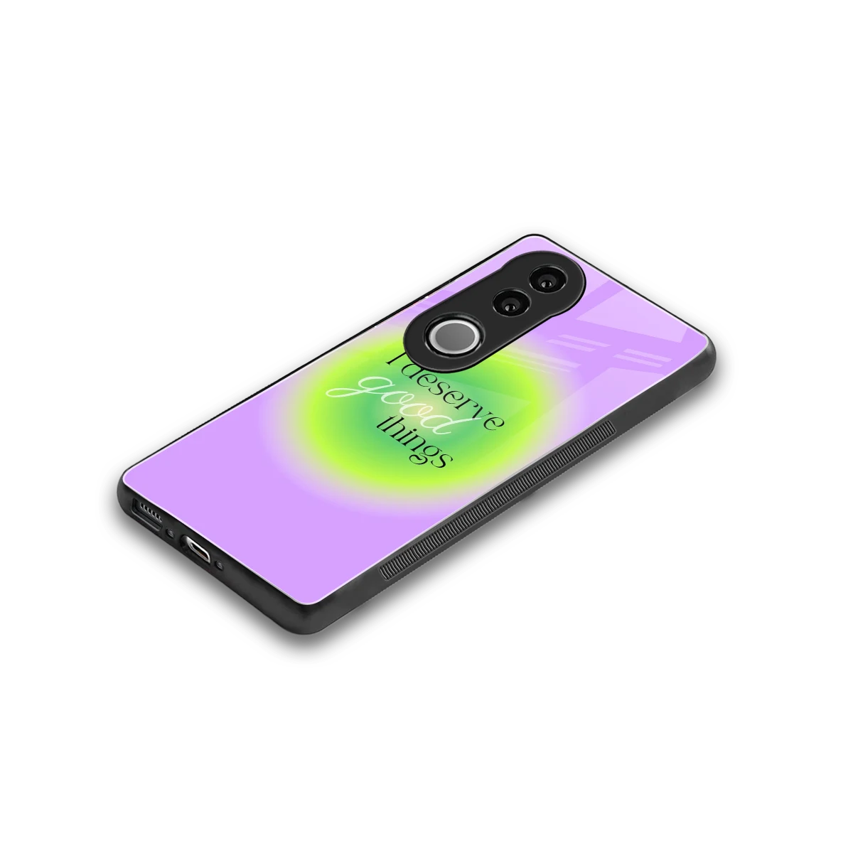 Worthy Glow stylish phone case for vivo v50 | glossy glass and slim fit