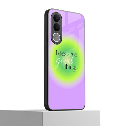 Worthy Glow vivo v70 fe mobile cover | shockproof glass phone case