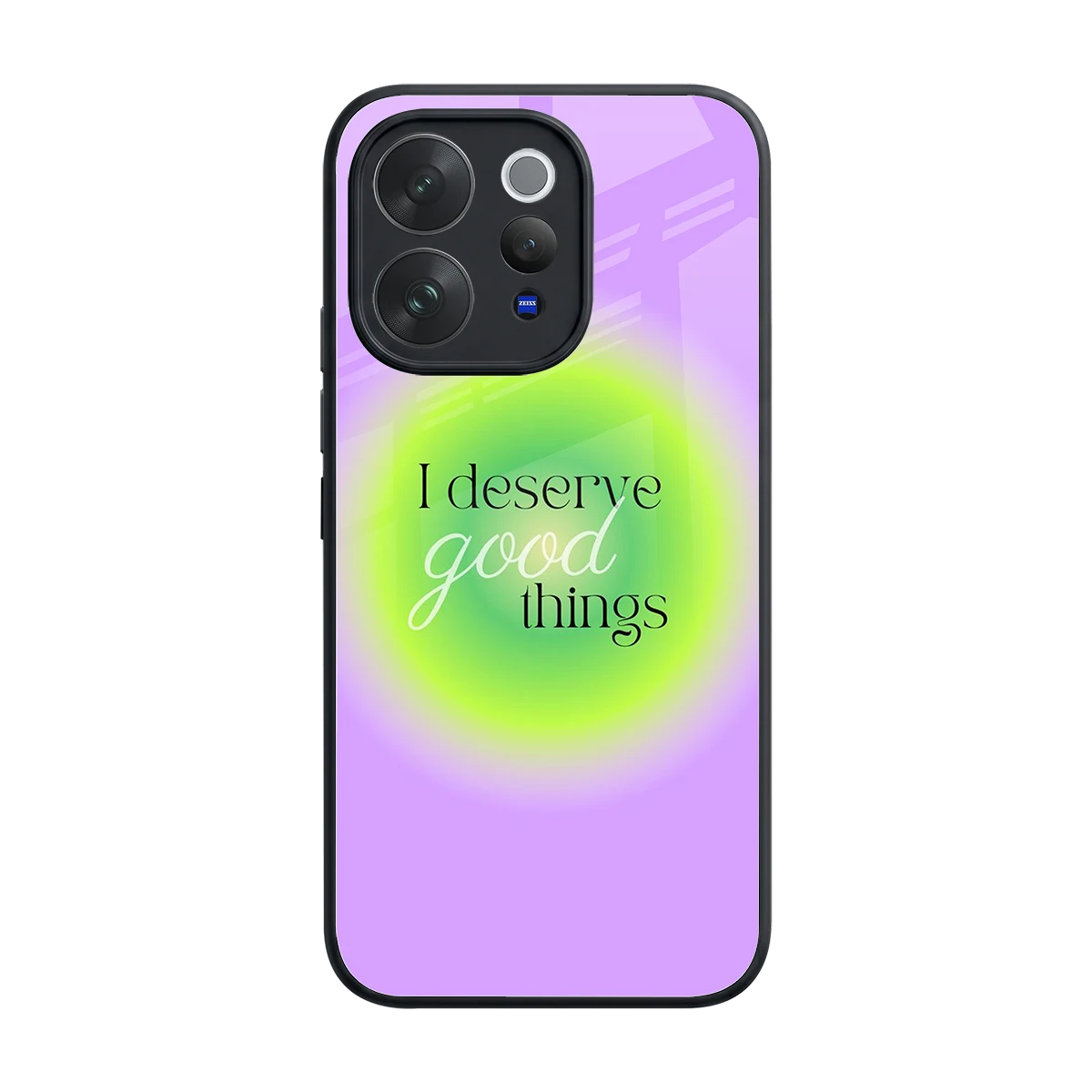 Worthy Glow back phone cover | glass case for vivo v70