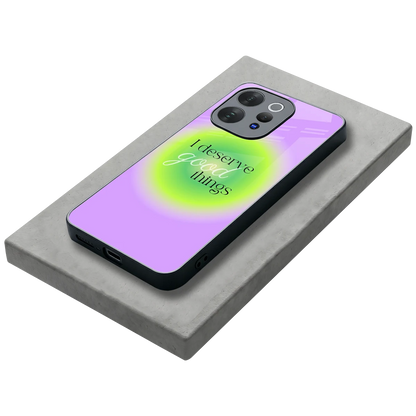 Worthy Glow stylish phone case for vivo v70 | glossy glass and slim fit