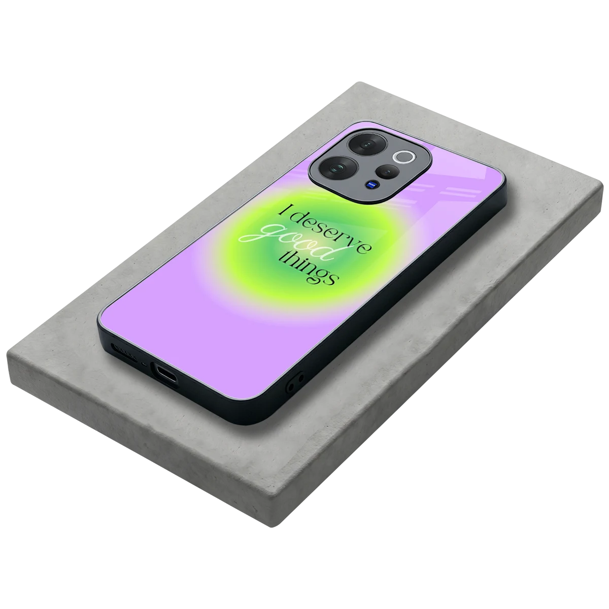 Worthy Glow stylish phone case for vivo v70 elite | glossy glass and slim fit