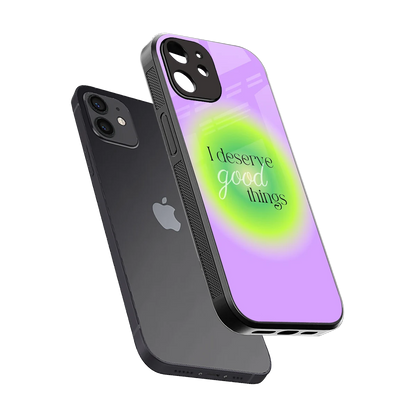 Worthy Glow sleek iphone 11 cover with tempered glass back and TPU edges
