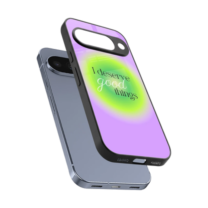 Worthy Glow sleek google pixel 10 cover with tempered glass back and TPU edges