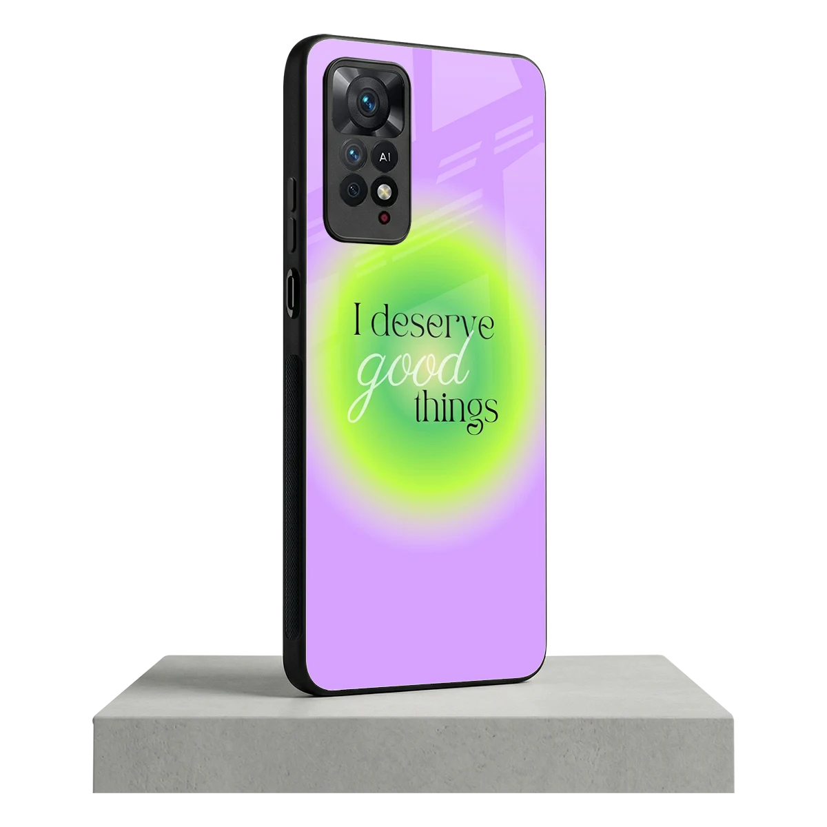 Worthy Glow redmi note 11 pro mobile cover | shockproof glass phone case