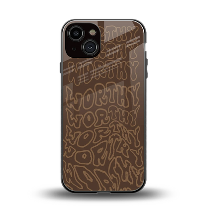 Worthy back phone cover | glass case for iphone 13