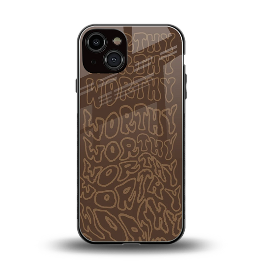 Worthy back phone cover | glass case for iphone 13