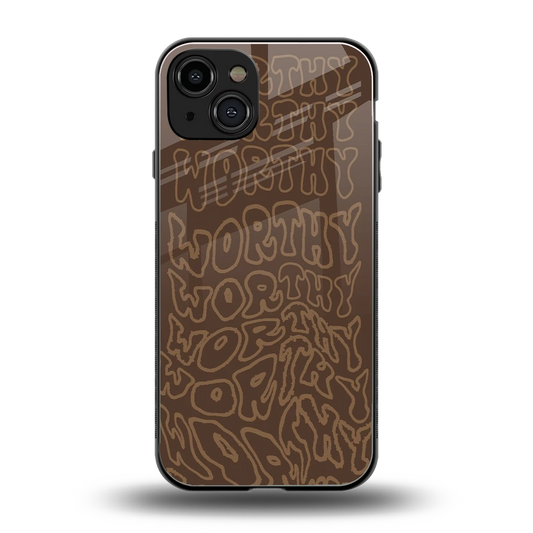 Worthy back phone cover | glass case for iphone 15