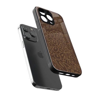 Worthy sleek iphone 15 pro cover with tempered glass back and TPU edges