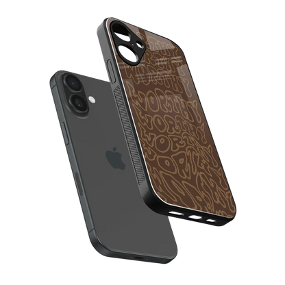 Worthy sleek iphone 16 plus cover with tempered glass back and TPU edges