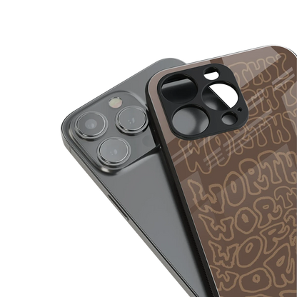 Worthy stylish phone case for iphone 15 pro | glossy glass and slim fit