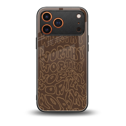 Worthy back phone cover | glass case for iphone 17 pro