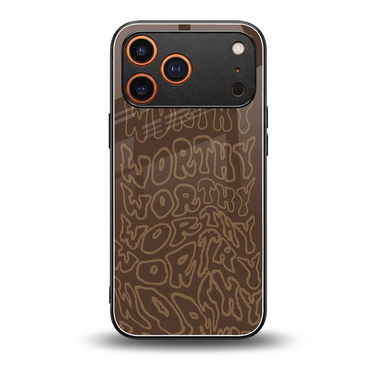 Worthy back phone cover | glass case for iphone 17 pro max
