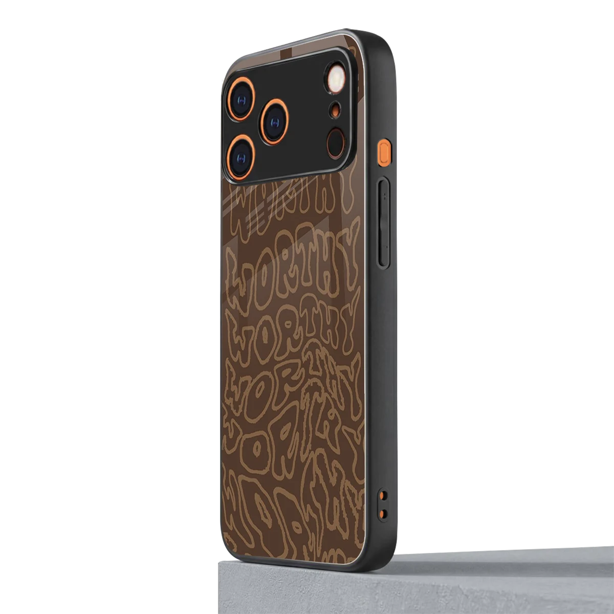 Worthy iphone 17 pro mobile cover | shockproof glass phone case