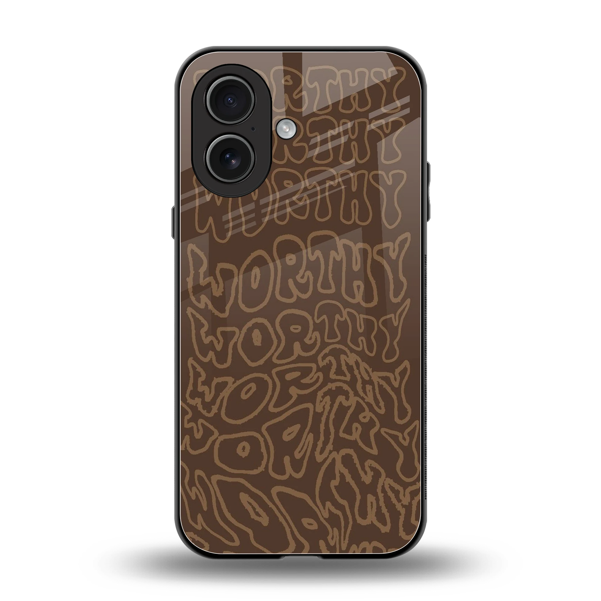 Worthy back phone cover | glass case for iphone 17