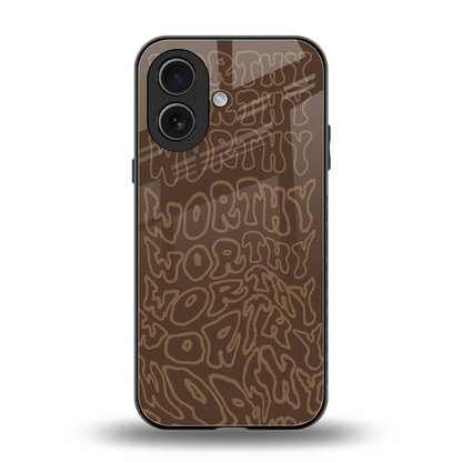 Worthy back phone cover | glass case for iphone 17