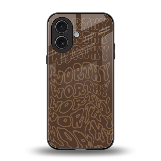 Worthy back phone cover | glass case for iphone 17