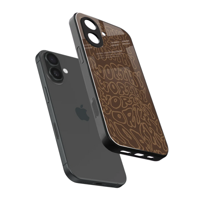 Worthy sleek iphone 17 cover with tempered glass back and TPU edges