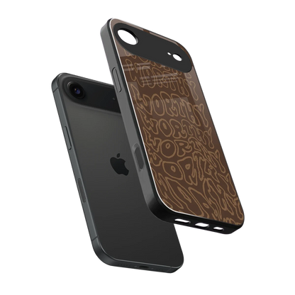 Worthy sleek iphone air cover with tempered glass back and TPU edges