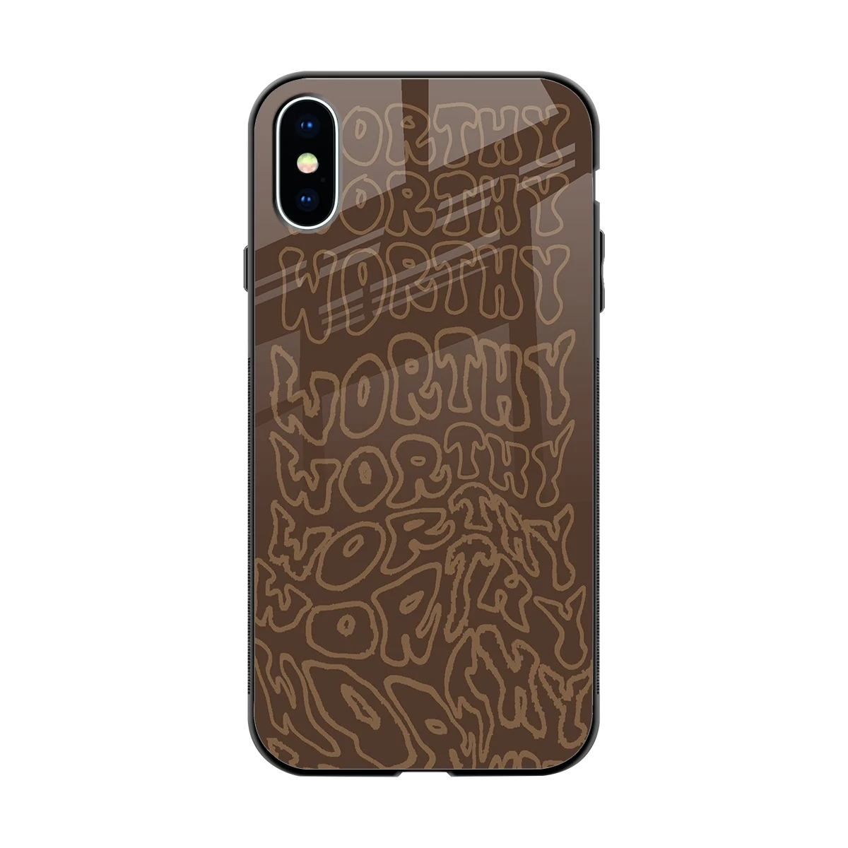 Worthy back phone cover | glass case for iphone x