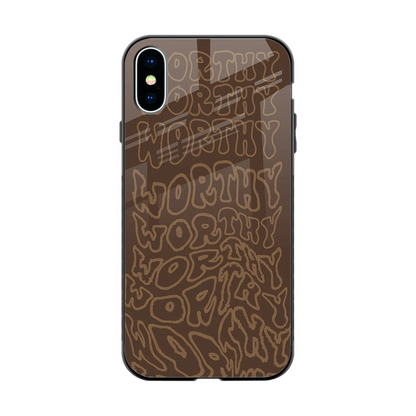 Worthy back phone cover | glass case for iphone x