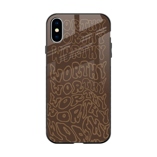 Worthy back phone cover | glass case for iphone xs