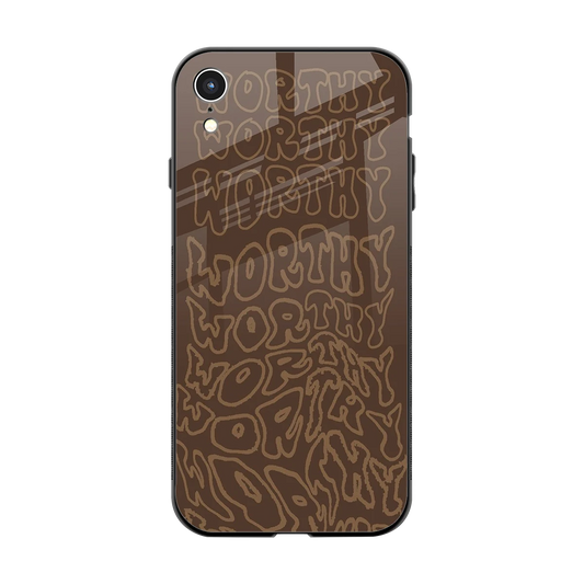 Worthy back phone cover | glass case for iphone xr