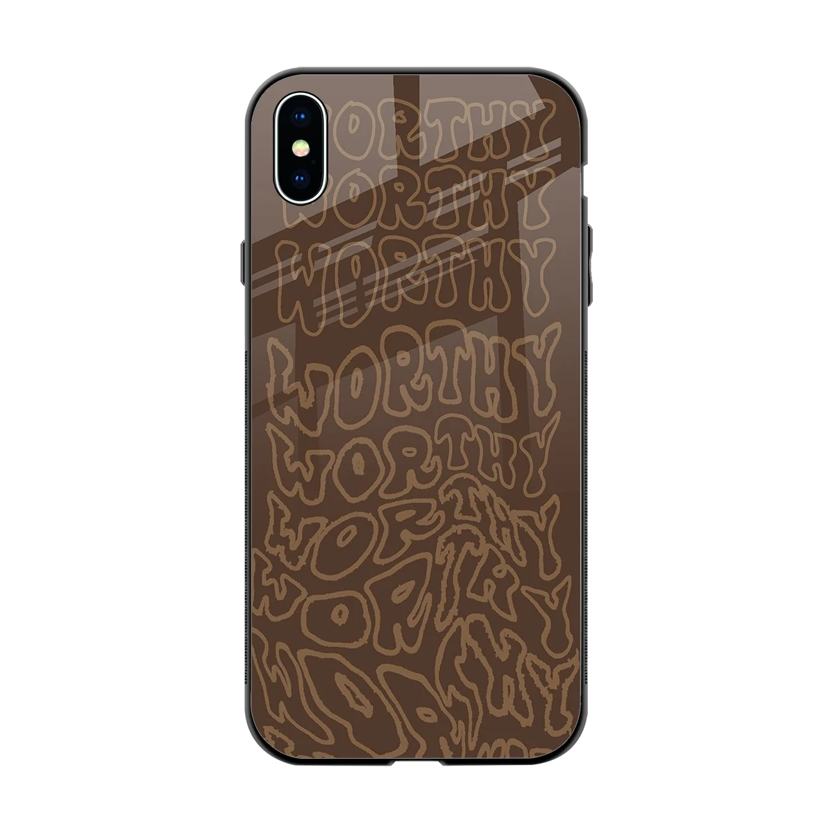 Worthy back phone cover | glass case for iphone xs max