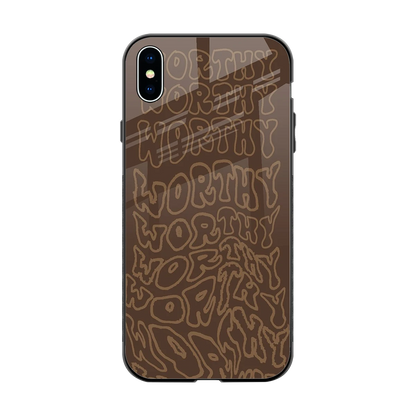 Worthy back phone cover | glass case for iphone xs max