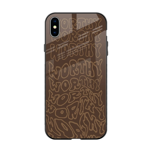 Worthy back phone cover | glass case for iphone xs max