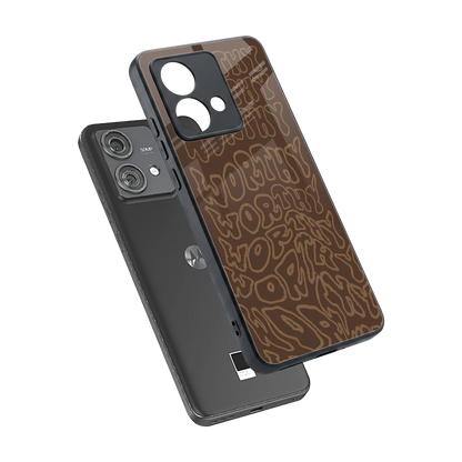 Worthy sleek motorola edge 40 neo 5g cover with tempered glass back and TPU edges