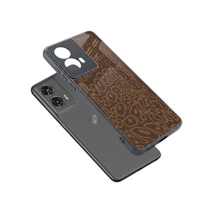 Worthy sleek motorola edge 50 fusion cover with tempered glass back and TPU edges