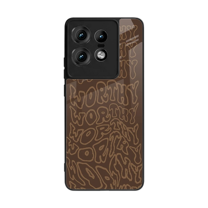 Worthy back phone cover | glass case for motorola edge 50 pro