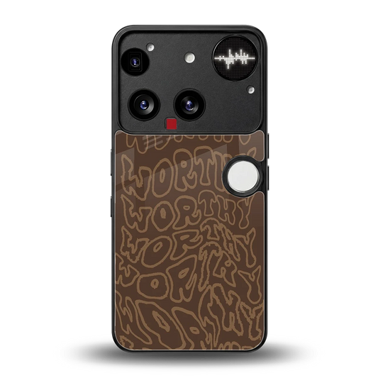 Worthy back phone cover | glass case for nothing phone 3