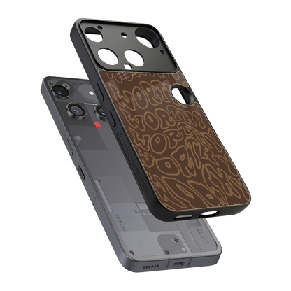Worthy sleek nothing phone 3 cover with tempered glass back and TPU edges