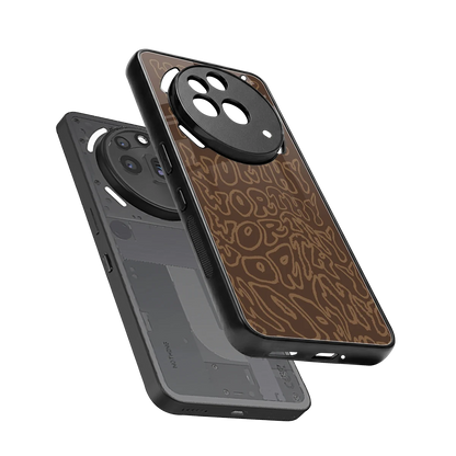 Worthy sleek nothing phone 3a pro cover with tempered glass back and TPU edges