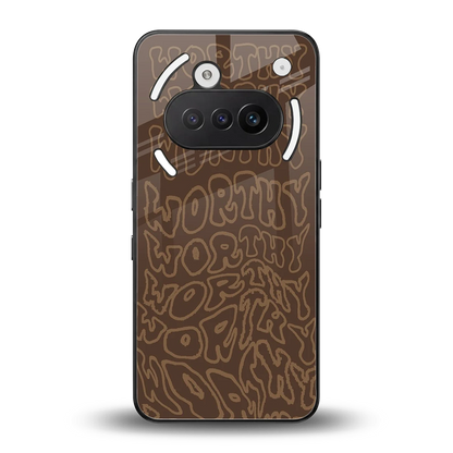 Worthy back phone cover | glass case for nothing phone 3a