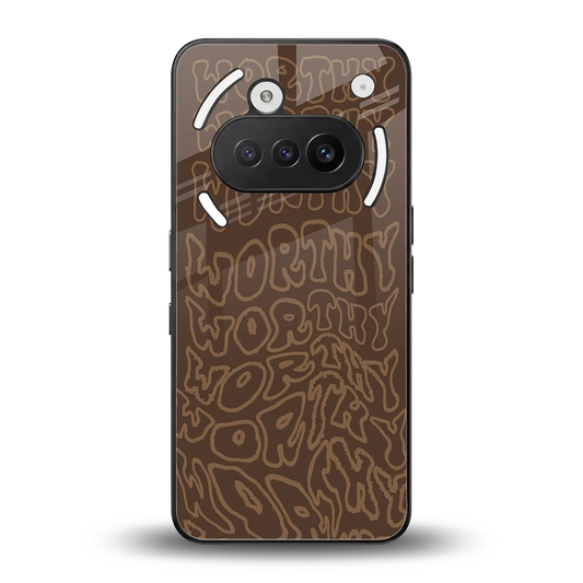 Worthy back phone cover | glass case for nothing phone 3a