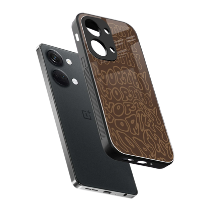 Worthy sleek oneplus nord 3 cover with tempered glass back and TPU edges