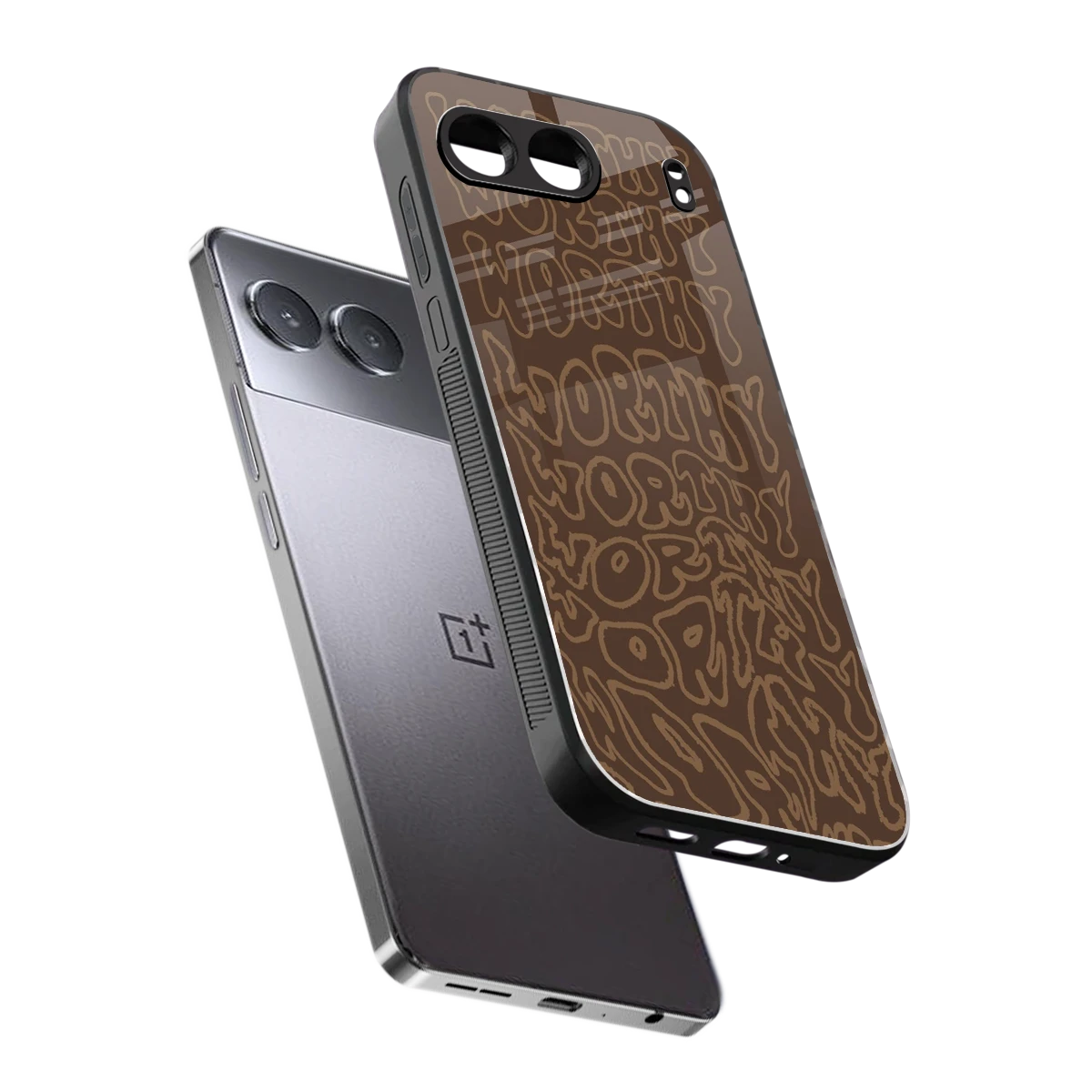 Worthy sleek oneplus nord 4 cover with tempered glass back and TPU edges