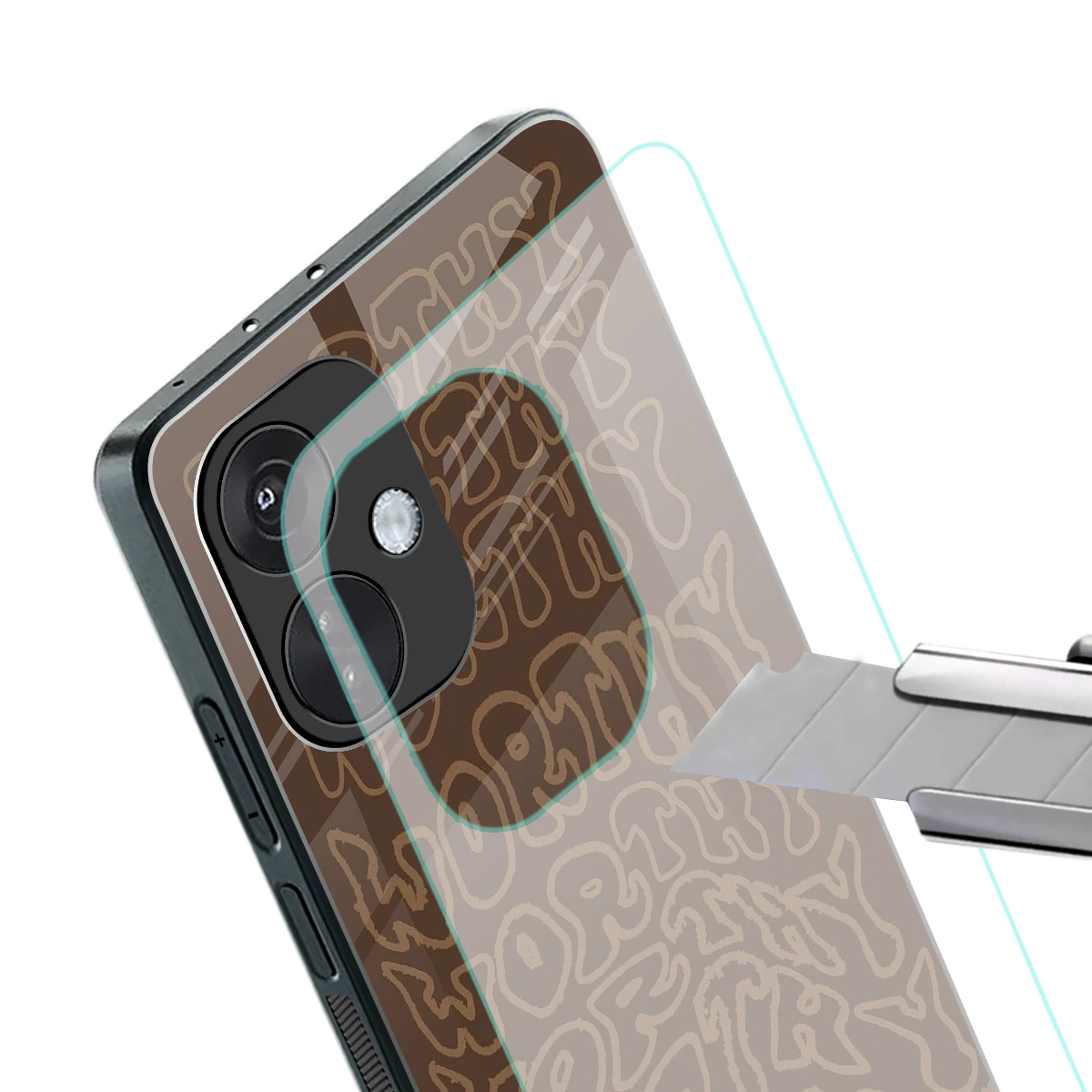 Worthy stylish phone case for oneplus nord ce 3 | glossy glass and slim fit